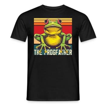 Frogs Catch Frog Hunter Frog Catcher - Men's T-Shirt - black - Front - AI Model Male 178 light (178cm)