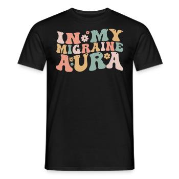 In meiner Migräne-Aura Chronisches Migräne-Bewusstsein - Männer T-Shirt - Schwarz - Vorne - AI Model Male 178 light (178cm)