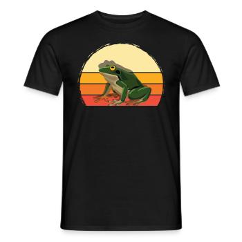 Frogs Catch Frog Hunter Frog Catcher - Men's T-Shirt - black - Front - AI Model Male 178 light (178cm)