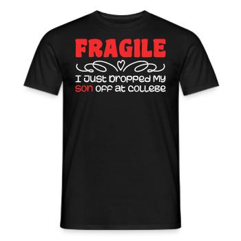 I Just Dropped My Son At College Drop Off For Moms - T-shirt homme - noir - Devant - AI Model Male 178 light (178cm)