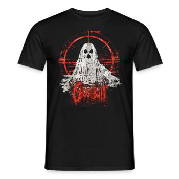 Ghost Bait Paranormal Ghost Hunter - Men's T-Shirt - black - Front - AI Model Male 178 light (178cm)