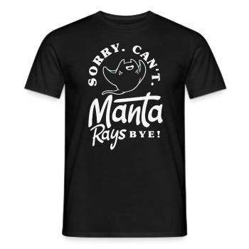 Ocean Animal Diving Stingray Mantarochen - Männer T-Shirt - Schwarz - Vorne - AI Model Male 178 light (178cm)