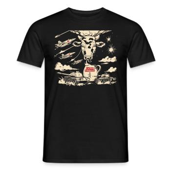 Lactose tolerant or lactose intolerant - Men's T-Shirt - black - Front - AI Model Male 178 light (178cm)
