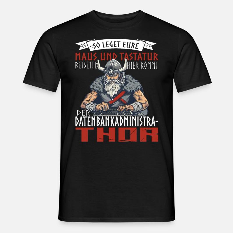Datenbankadministrathor Codierung Datenanalyst - Männer T-Shirt - Schwarz
