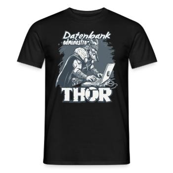 Administrateur de base de données Codage Analyste de données - T-shirt homme - noir - Devant - AI Model Male 178 light (178cm)
