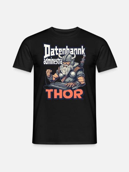 Datenbankadministrathor Codierung Datenanalyst - Männer T-Shirt - Schwarz