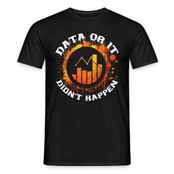 Daten Oder Es Passierte Nicht Big Data - Männer T-Shirt - Schwarz - Vorne - AI Model Male 178 light (178cm)
