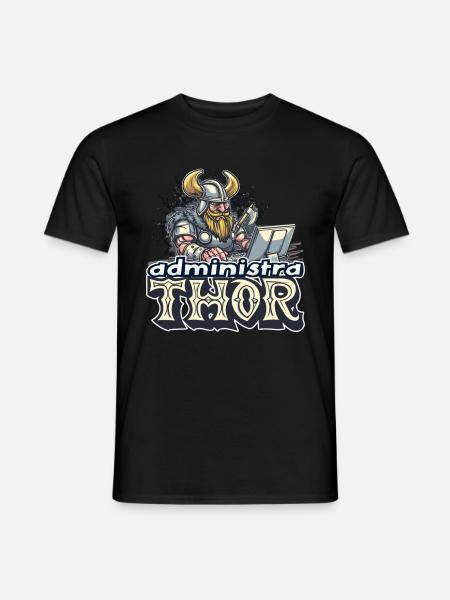 Viking Databaseadministra-thor Nerdy - Men's T-Shirt - black