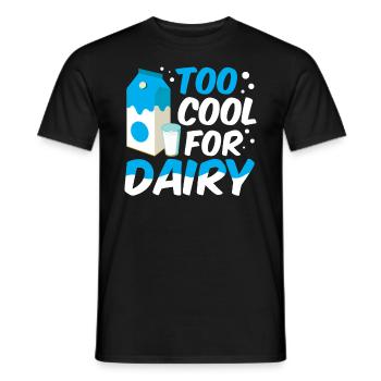 Lactose tolerant or lactose intolerant - Men's T-Shirt - black - Front - AI Model Male 178 light (178cm)