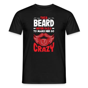 Bartpflege Bart Liebhaber Männer Bart - Männer T-Shirt - Schwarz - Vorne - AI Model Male 178 light (178cm)