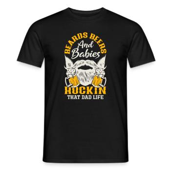 Bartpflege Bart Liebhaber Männer Bart - Männer T-Shirt - Schwarz - Vorne - AI Model Male 178 light (178cm)