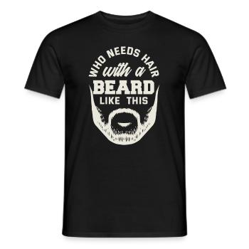 Beard Care Beard Lover Men Beard - Men's T-Shirt - black - Front - AI Model Male 178 light (178cm)