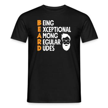 Bartpflege Bart Liebhaber Männer Bart - Männer T-Shirt - Schwarz - Vorne - AI Model Male 178 light (178cm)