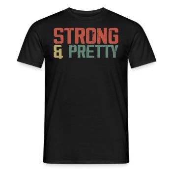 Starkes und ziemlich lustiges Strongman Gym Workout - Männer T-Shirt - Schwarz - Vorne - AI Model Male 178 light (178cm)