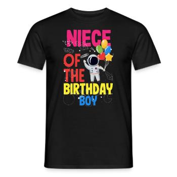 Kindergeburtstag Astronaut Familienmitglieder - Männer T-Shirt - Schwarz - Vorne - AI Model Male 178 light (178cm)