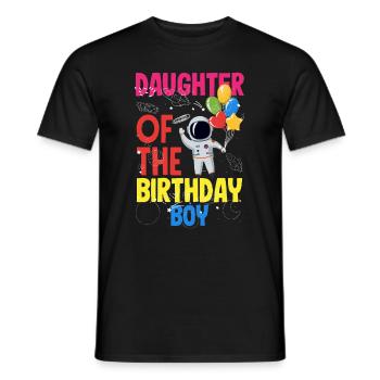 Kindergeburtstag Astronaut Familienmitglieder - Männer T-Shirt - Schwarz - Vorne - AI Model Male 178 light (178cm)