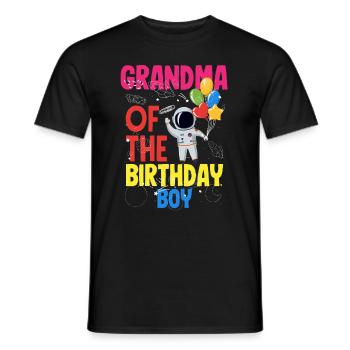 Kindergeburtstag Astronaut Familienmitglieder - Männer T-Shirt - Schwarz - Vorne - AI Model Male 178 light (178cm)