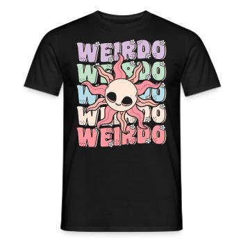 Groovy Weirdo Kawaii Pastel Goth Sun - Men's T-Shirt - black - Front - AI Model Male 178 light (178cm)