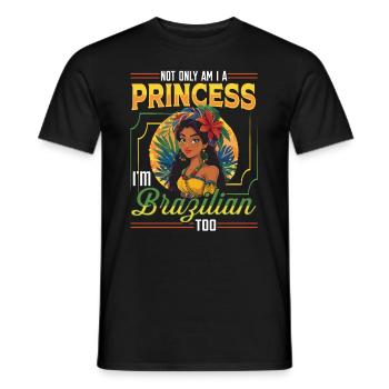 Girls of Brazilian origin Brazil - Men's T-Shirt - black - Front - AI Model Male 178 light (178cm)
