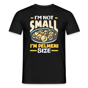 Russian pelmeni Russian dumplings - Men's T-Shirt - black - Front - AI Model Male 178 light (178cm)