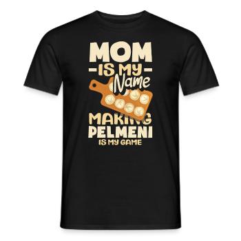Pelmeni russes, quenelles russes - T-shirt homme - noir - Devant - AI Model Male 178 light (178cm)