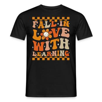 Verlieben Sie sich in Learning Groovy Fall - Männer T-Shirt - Schwarz - Vorne - AI Model Male 178 light (178cm)