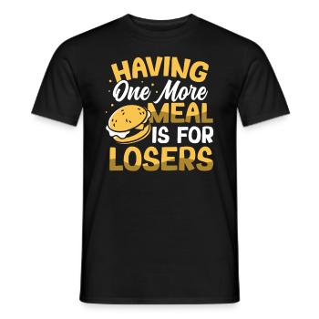 Intermittent fasting Weight loss - Men's T-Shirt - black - Front - AI Model Male 178 light (178cm)