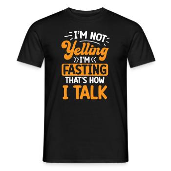 Jeûne intermittent Perte de poids - T-shirt homme - noir - Devant - AI Model Male 178 light (178cm)