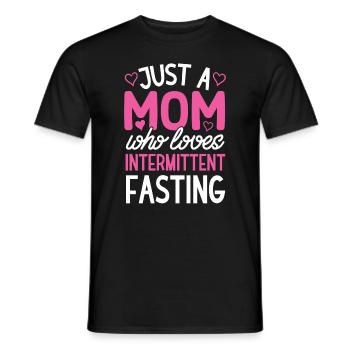 Intermittent fasting Weight loss - Men's T-Shirt - black - Front - AI Model Male 178 light (178cm)