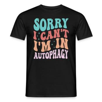 Intermittent fasting Weight loss - Men's T-Shirt - black - Front - AI Model Male 178 light (178cm)