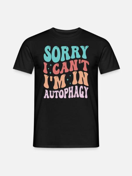 Intermittierendes Fasten Abnehmen - Männer T-Shirt - Schwarz