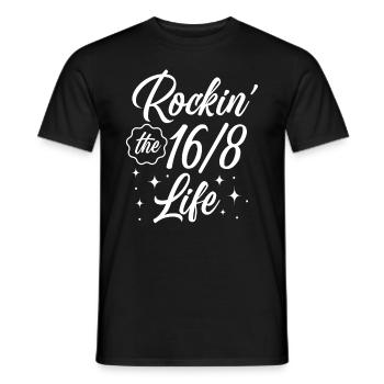 Intermittent fasting Weight loss - Men's T-Shirt - black - Front - AI Model Male 178 light (178cm)