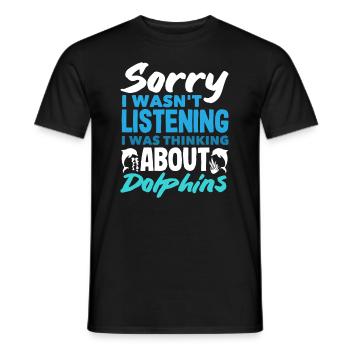 Sorry, I didn't listen, I didn't - Men's T-Shirt - black - Front - AI Model Male 178 light (178cm)