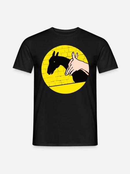 Handschattenpuppenspiel Puppen - Männer T-Shirt - Schwarz