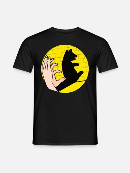 Handschattenpuppenspiel Puppen - Männer T-Shirt - Schwarz