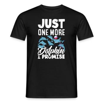 Nur Noch Ein Delfin Versprochen - Männer T-Shirt - Schwarz - Vorne - AI Model Male 178 light (178cm)