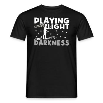 Hand Shadow Puppet Show Puppets - Men's T-Shirt - black - Front - AI Model Male 178 light (178cm)