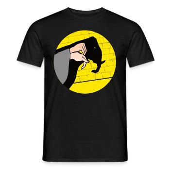 Hand Shadow Puppet Show Puppets - Men's T-Shirt - black - Front - AI Model Male 178 light (178cm)