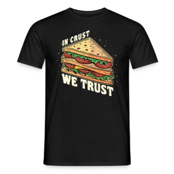 Sandwich Sandwich Snack Célébration - T-shirt homme - noir - Devant - AI Model Male 178 light (178cm)
