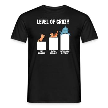 Niveau de liste d’animaux fous Amoureux des animaux - T-shirt homme - noir - Devant - AI Model Male 178 light (178cm)