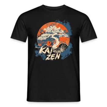 Hiragana Katakana Kaizen-methode Kaizen - Men's T-Shirt - black - Front - AI Model Male 178 light (178cm)