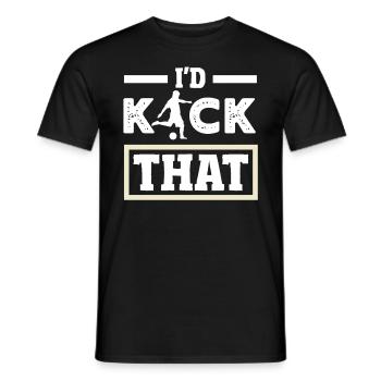 Légende du joueur de kickball - T-shirt homme - noir - Devant - AI Model Male 178 light (178cm)