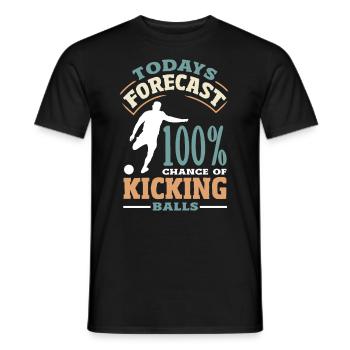 Légende du joueur de kickball - T-shirt homme - noir - Devant - AI Model Male 178 light (178cm)
