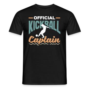 Légende du joueur de kickball - T-shirt homme - noir - Devant - AI Model Male 178 light (178cm)