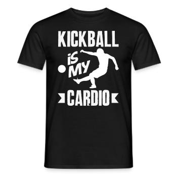 Légende du joueur de kickball - T-shirt homme - noir - Devant - AI Model Male 178 light (178cm)