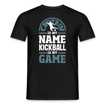 Légende du joueur de kickball - T-shirt homme - noir - Devant - AI Model Male 178 light (178cm)