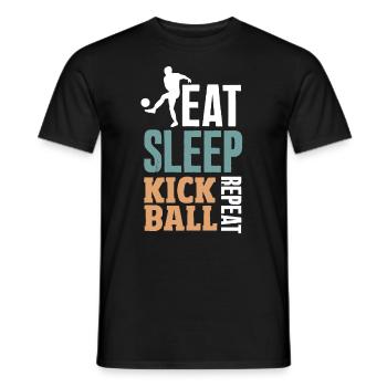 Légende du joueur de kickball - T-shirt homme - noir - Devant - AI Model Male 178 light (178cm)