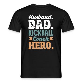Légende du joueur de kickball - T-shirt homme - noir - Devant - AI Model Male 178 light (178cm)