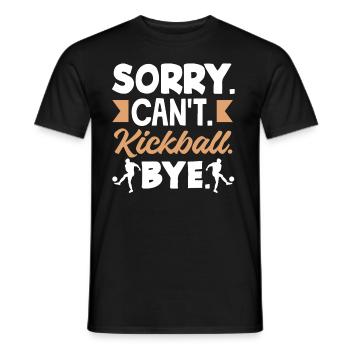 Légende du joueur de kickball - T-shirt homme - noir - Devant - AI Model Male 178 light (178cm)