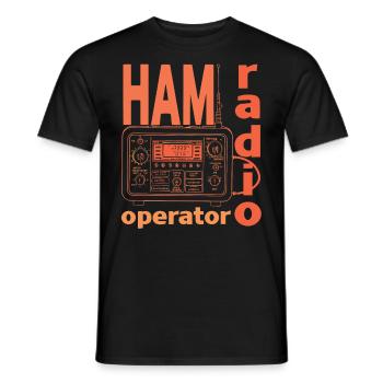 Stolzer Amateurfunk-betreiber - Männer T-Shirt - Schwarz - Vorne - AI Model Male 178 light (178cm)